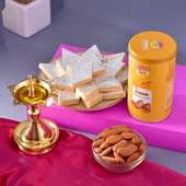 Premium Diwali Hamper With Deep Kaju Katli N Almond